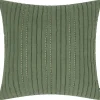 Nixie Cotton Pintuck Pillow 20x20 Green