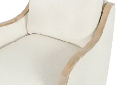 Olivia Swivel Armchair -Mel Ivory
