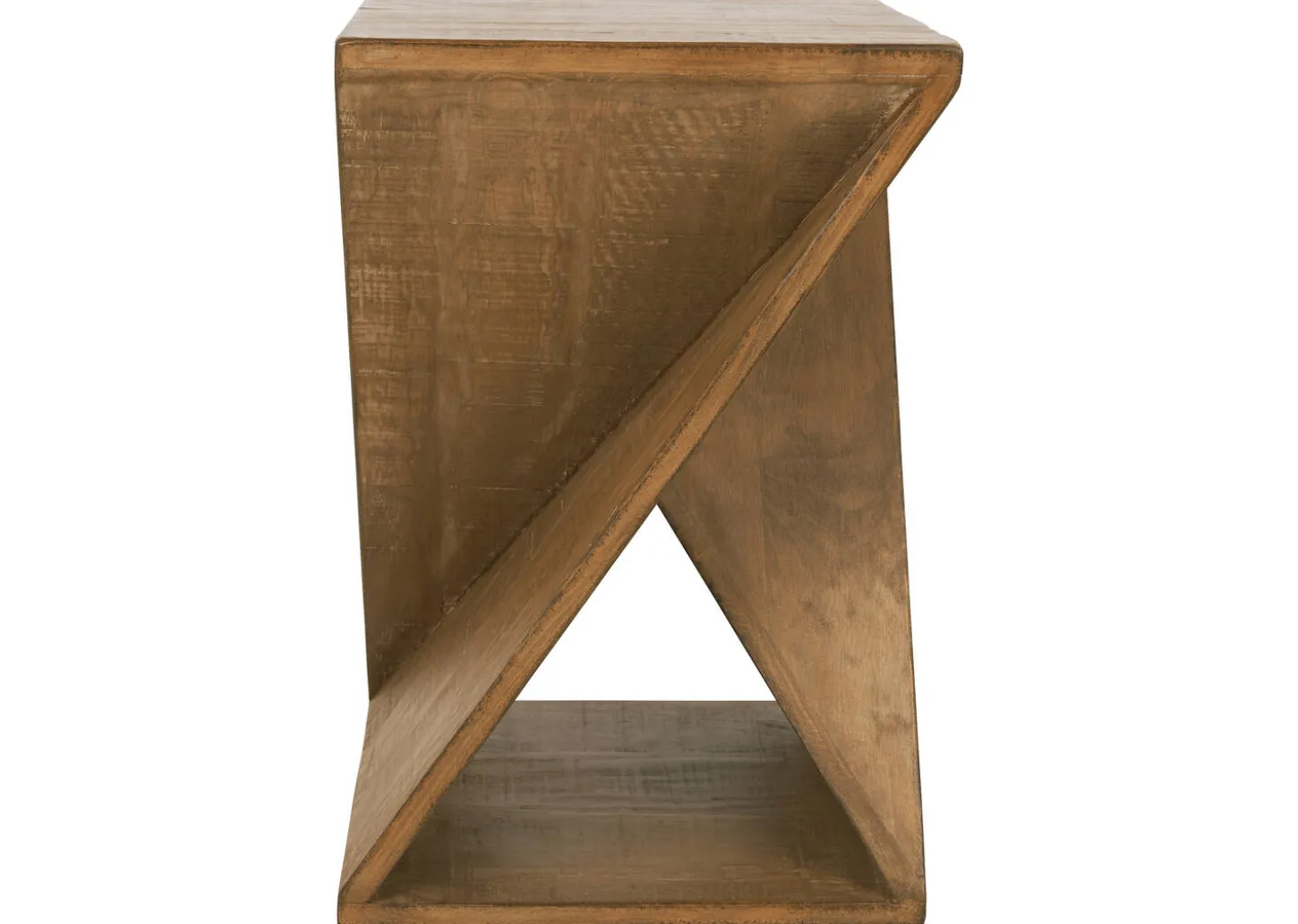 Proux Reclaimed Wood Accent Table -Hughes Ale