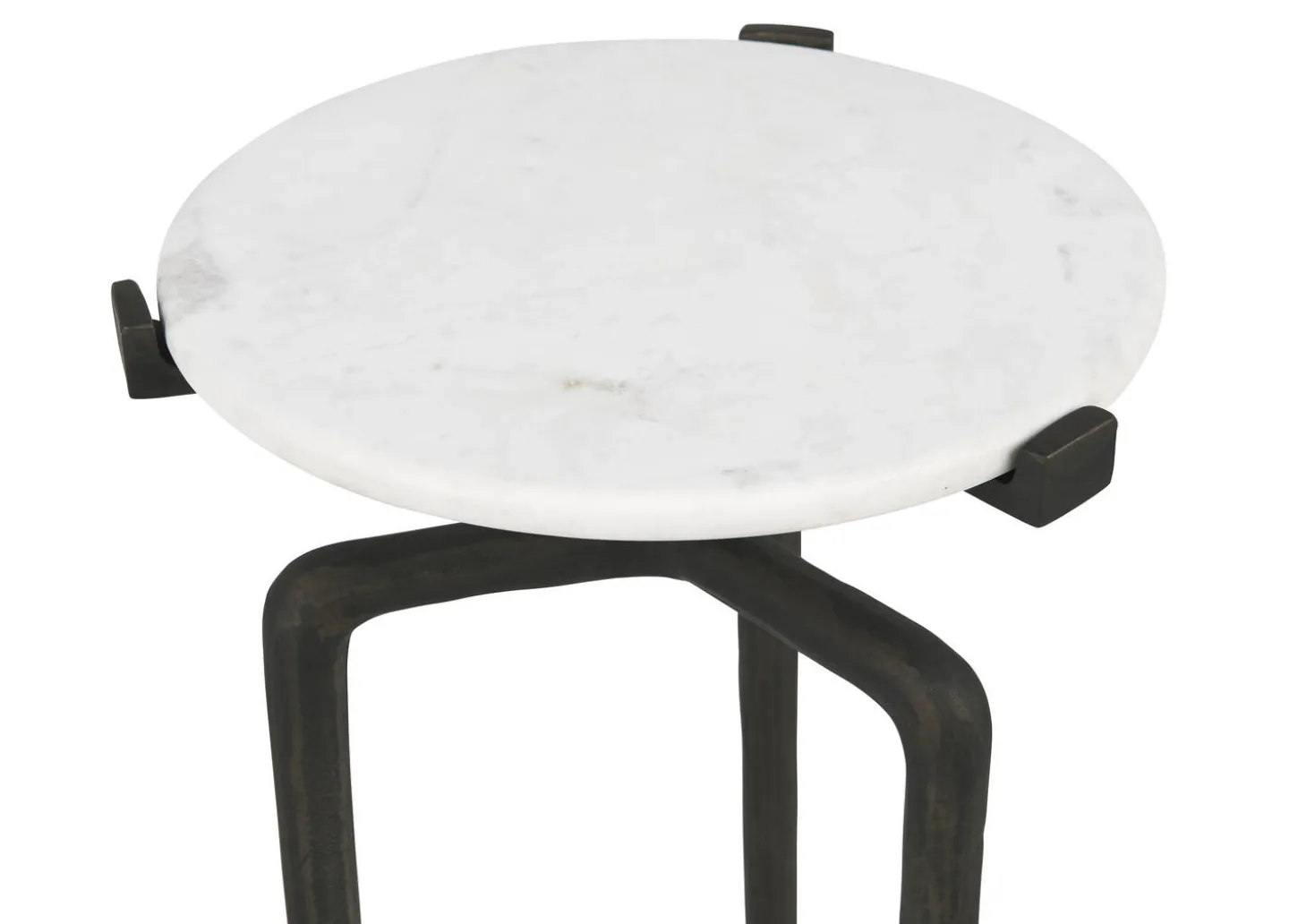 Rorik Recycled Metal Accent Table -Bronze