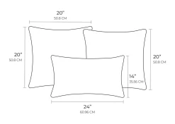 Rust Pillow Set