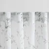 Sally Floral Sheer Curtain Panel 96" Ivory/Multi