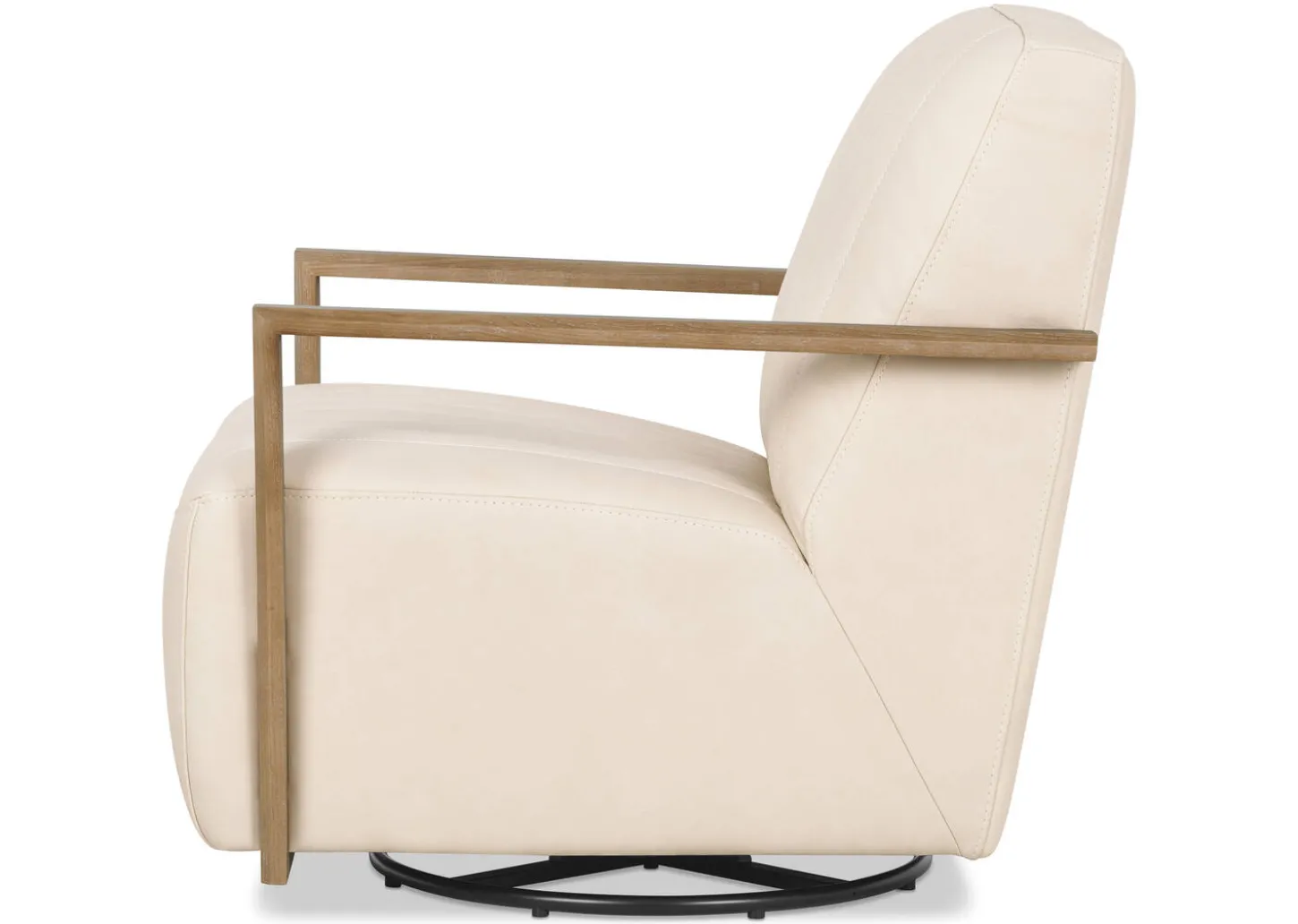 Simone Leather Swivel Chair