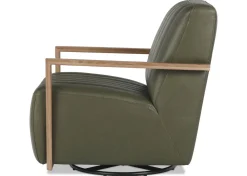 Simone Leather Swivel Chair