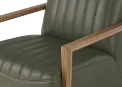 Simone Leather Swivel Chair