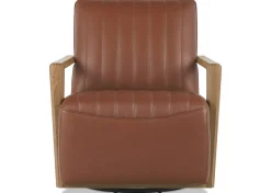 Simone Leather Swivel Chair