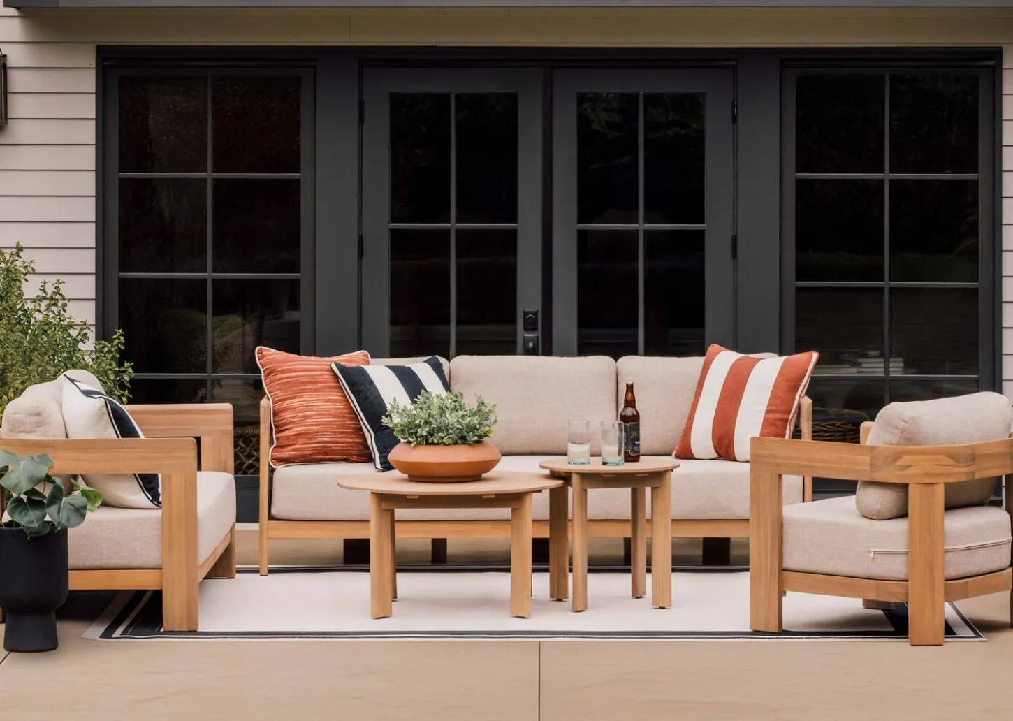 Tonga Outdoor Side Table -Natural
