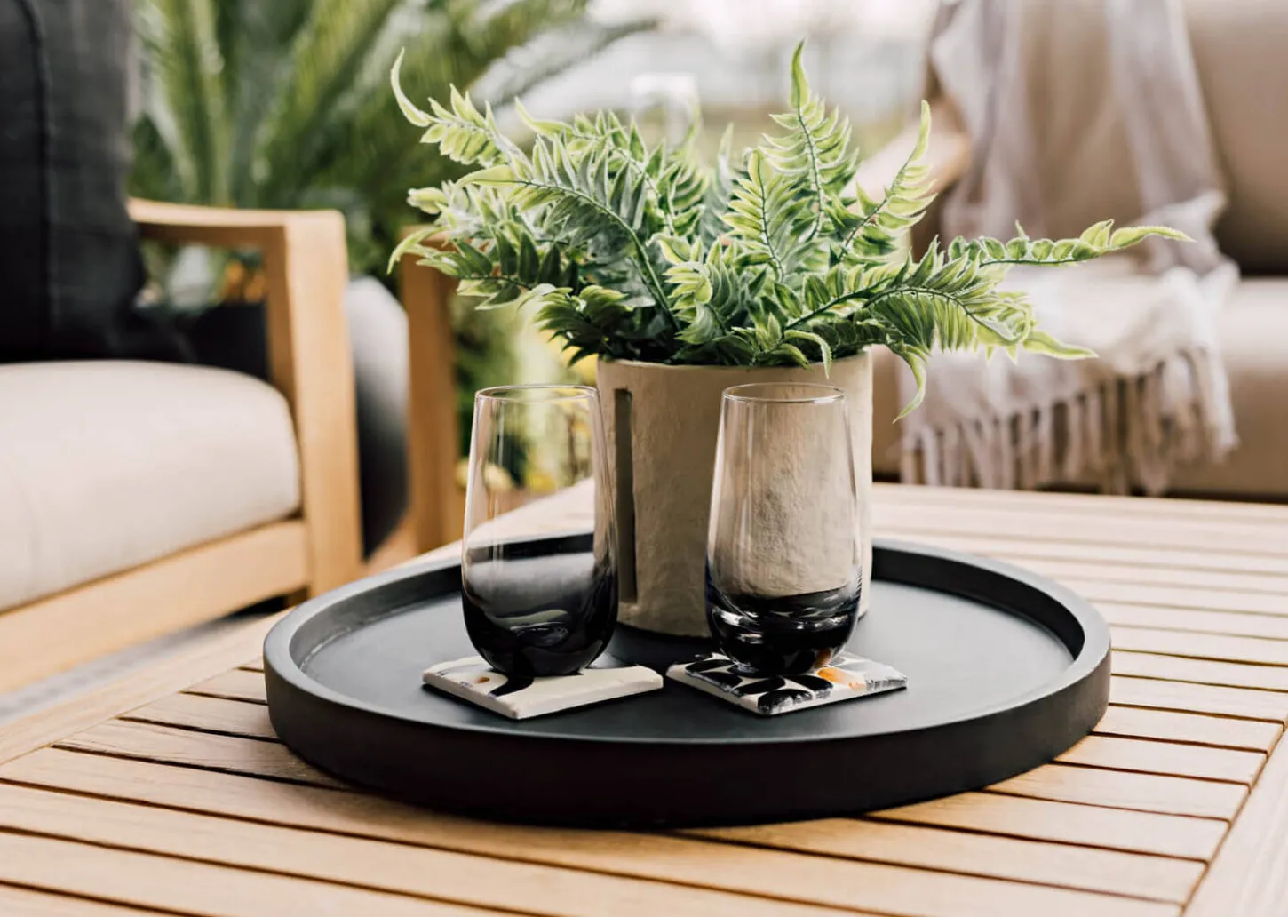 Tulum Outdoor Coffee Table -Natural