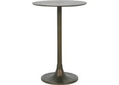 Yasmine Recycled Metal Accent Table -Umber